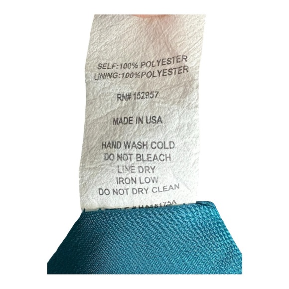 Hashttag Women's One Shoulder Teal Floral Mini Dress Size Extra Small - Picture 5 of 7